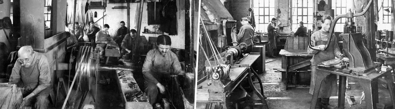 Travail à l'usine Böker de Solingen